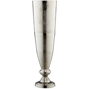 Ambia Home Vase, Nickel, Metall, konisch, 74 cm, zum Stellen, auch für frische Blumen geeignet, Dekoration, Vasen, Metallvasen
