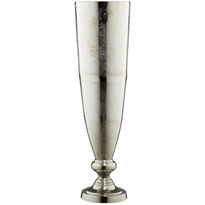 Ambia Home Vase, Nickel, Metall, konisch, 74 cm, zum Stellen, auch für frische Blumen geeignet, Dekoration, Vasen, Metallvasen