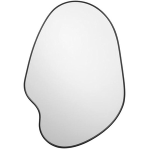 Ambia Home Wandspiegel, Silber, Metall, Glas, Uni, Freiform, 50x70x1 cm, Spiegel, Wandspiegel