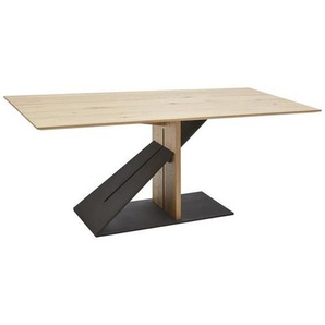 Ambiente Esstisch , Eiche , Holz , Wildeiche , massiv , rechteckig , Bodenplatte , 100x76 cm , Goldenes M, Made in Germany, DGM , in verschiedenen Größen erhältlich, Holzarten Variantenauswahl , Esszimmer, Tische, Esstische