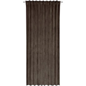 Ambiente Fertigvorhang Zenato, Dunkelbraun, Textil, Uni, 135x245 cm, für Stange und Schiene geeignet, Wohntextilien, Gardinen & Vorhänge, Fertiggardinen, Fertiggardinen