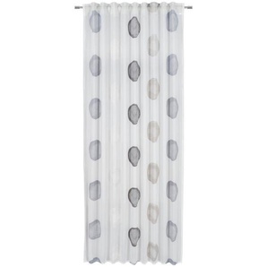 Ambiente Fertigvorhang Hedwig, Grau, Weiß, Textil, Graphik, 140x245 cm, Oeko-Tex® Standard 100, für Stange und Schiene geeignet, mit Kombiband, Wohntextilien, Gardinen & Vorhänge, Fertiggardinen, Fertiggardinen