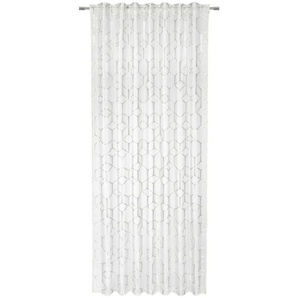 Ambiente Fertigvorhang Partito , Grau , Kunststoff , 140 cm , Wohntextilien, Gardinen & Vorhänge, Fertiggardinen, Fertiggardinen