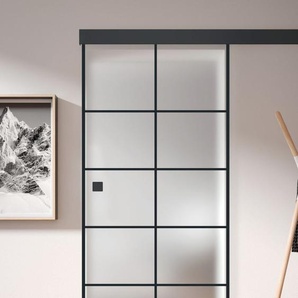 Ambiente Glas-Schiebetür Black Satinato Dekor S 76/20 ESG GLO781220131