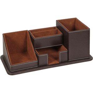 Organizer AMBIENTE HAUS London Schreibtisch-Organisierer 25cm Aufbewahrungsboxen Gr. B/H/T: 25 cm x 10 cm x 12 cm, braun Ordnungsboxen Aufbewahrungsboxen