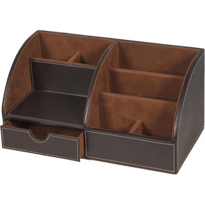 Organizer AMBIENTE HAUS London Schreibtisch-Organisierer 29cm Aufbewahrungsboxen Gr. B/H/T: 29 cm x 14 cm x 15 cm, braun Ordnungsboxen Aufbewahrungsboxen