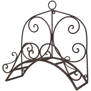 Schlauchhalterung AMBIENTE HAUS Schlauchhalter 36cm Gerätehalterungen braun (antikbraun) Schlauchhalter aus Metall