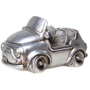Spardose AMBIENTE HAUS Cabrio, silberfarben Spardosen silberfarben (altsilberfarben) Weitere Figuren Skulpturen Wanddekoobjekte Sparschwein, Retro-Design, ideales Geschenk