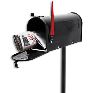 Amerikanischer Briefkasten US Mailbox SCHWARZ mit STANDFUß
