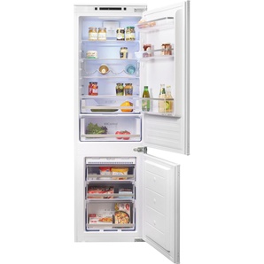 E (A bis G) AMICA Einbaukühlgefrierkombination Kühlschränke weiß Einbaukühlgefrierkombinationen