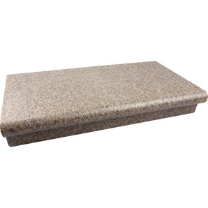 Ammonit Keramik Florentinerschenkel Spaltplatte 24 x 13 x 4 cm schiefergrau-bunt GLO776056273