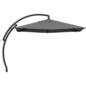 Ampelschirm Easy Sun TOP MODE 300 x 300 cm anthrazit / grau-meliert Bezug grau-meliert, 100% Polypropylen, B055-M06,