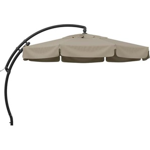 Ampelschirm Easy Sun top mode ø 350 cm antrazit / beige-meliert Bezug beige-meliert, 100% Polypropylen B054-M06