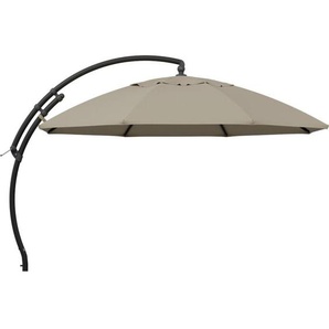 Ampelschirm Easy Sun top mode ø 375 cm anthrazit / beige-meliert Bezug beige-meliert, 100% Polypropylen, B054-M06