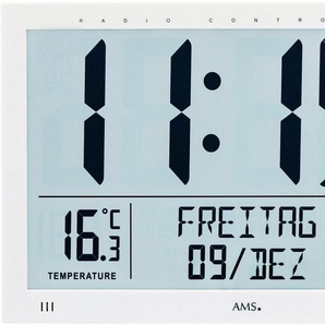 AMS Funkwanduhr F5887 (mit Alarm)