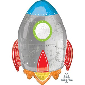 Amscan Folienballon XL Blast off Birthday 73 cm GLO660706366
