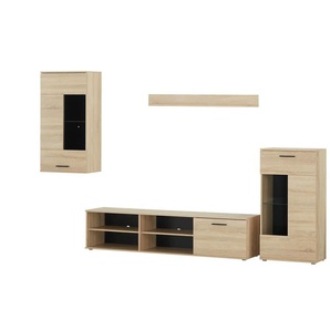 Anbauwand Frontal | holzfarben | 230 cm | 180 cm | cm 40,0 |