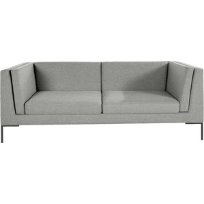 3-Sitzer ANDAS Frode Sofas Gr. B/H/T: 235 cm x 82 cm x 97 cm, Struktur, silberfarben (silber) 3-Sitzer Sofas mit eleganten Metallfüßen