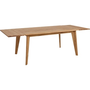 Ansteckplatte ANDAS Dürer Ansatztischplatten Gr. B/H/T: 90 cm x 2 cm x 40 cm, beige (natur) Ansteckplatte Zubehör für Esstische Ansatztischplatten Design by Morten Georgsen