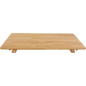 Ansteckplatte ANDAS Toarp Ansatztischplatten Gr. B/H/T: 90 cm x 1,9 cm x 50 cm, braun (eiche natur) Zubehör für Esstische in zwei Größen, Massivholz Eiche