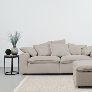 andas Big-Sofa Venslev, Lounge-Sofa, mit extra tiefer Sitzfläche und losen Kissen