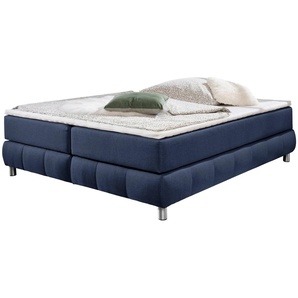 andas Boxspringbett Salo, Ohne Kopfteil, inkl. Topper, auch in Überlänge 220 cm