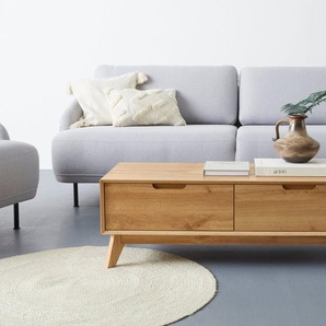 andas Couchtisch Pandrup, mit 2 Schubkasten, in verschiedenen Farben erhältlich, Höhe 37 cm