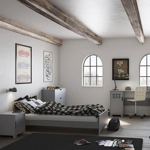 Drehtürenschrank ANDAS Loke Schränke Gr. B/H/T: 45 cm x 170 cm x 49,5 cm, Basisausführung, grau Baby Drehtürenschrank Kinderschrank Kinderschränke Schränke Kleiderschrank für das Jugendzimmer