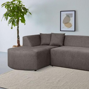 andas Ecksofa Marimok, schlichtes modernes Design in verschiedenen Farben, inkl. 2 Zierkissen