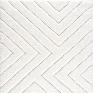 my home Hochflor-Teppich Fiori, rechteckig, Höhe: 43 mm, mit handgearbeitetem Konturenschnitt, Hochflor, Hoch-Tief-Effekt