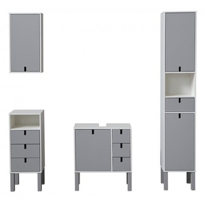 andas Hochschrank Boden Aus massiver Kiefer in Kombination mit MDF, viel Stauraum