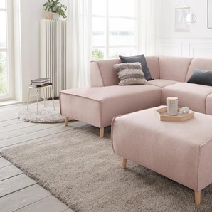 andas Hocker Janek, mit Keder in scandinavischem Design