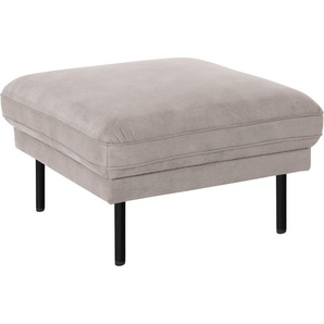 Hocker ANDAS Nordfyn Gr. B/H/T: 79 cm x 45 cm x 79 cm, Luxus-Microfaser Lederoptik, grau Sitzhocker Hocker edles Design in 3 Bezugsqualitäten, by Morten Georgsen