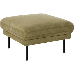 Hocker ANDAS Nordfyn Gr. B/H/T: 79 cm x 45 cm x 79 cm, Luxus-Microfaser Lederoptik, grün (oliv) Sitzhocker Hocker edles Design in 3 Bezugsqualitäten, by Morten Georgsen