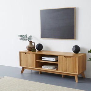 andas Lowboard Pandrup, Kommode mit 3 Einlegeböden und Kabeldurchführung, B:135 cm