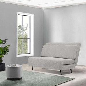 andas Schlafsofa Linnea, Daybed mit aufklappbarer Liegefläche, in Webstoff, Veloursstoff, Cord