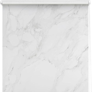 Seitenzugrollo ANDAS Calacatta Rollos Gr. 150 cm, 120 cm, grau Rollos ohne Bohren Rollo by Morten Georgsen, Lichtschutz mit moderner Marmor Optik