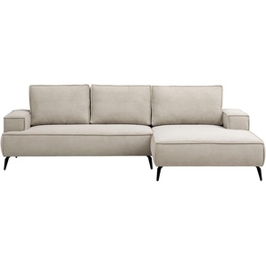 andas Sitzgruppe TVINNU, Polsterecke L-Form, Schlaffunktion, mit Hocker, (Set, 2-tlg), stellbar zum Schlafsofa (Krokodilverbinder)