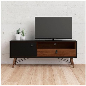 andas TV-Board TV-Möbel, Fernsehtisch, TV-Unit, Media-Möbel, Sideboard, TV-Kommode, Breite/Höhe 150/60 cm, 1 Tür, 1 offenes Fach, 1 Schublade