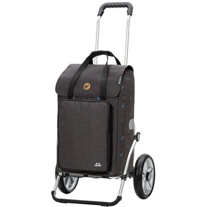 Einkaufstrolley ANDERSEN Royal Ivar Einkaufskörbe grau (anthrazit) Einkaufstrolleys mit HängFix zum Anhängen an den Einkaufswagen