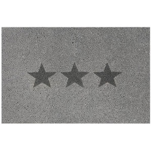 Andiamo Fußmatte Stars Kokos hellgrau, 40 x 60 cm GLO795851672