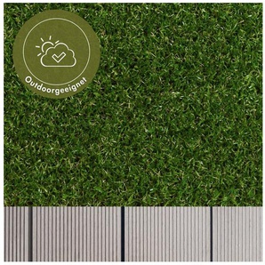 Andiamo Kunstrasen Mallorca, Made in Netherlands, rechteckig, Höhe: 29 mm, realistische Optik, für Balkon, Garten & Terrasse, wasserdurchlässig