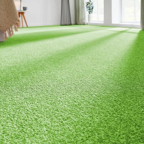 ANDIAMO Teppichboden Kräuselvelours Ines Teppiche Gr. B/L: 400 cm x 700 cm, 8,5 mm, 1 St., grün Teppichboden