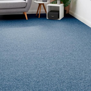 ANDIAMO Teppichboden Nadelvlies Invita Teppiche Gr. B/L: 400 cm x 300 cm, 5 mm, 1 St., blau (denim) Teppichboden