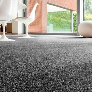 ANDIAMO Teppichboden Rubino Teppiche Breite 400 cm oder 500 cm, strapazierfähig & robust Gr. B/L: 400 cm x 100 cm, 0,8 mm, 1 St., schwarz Teppichboden