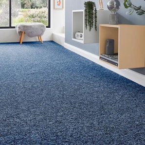 ANDIAMO Teppichboden Schlinge Matz Teppiche Gr. B/L: 400 cm x 1000 cm, 6 mm, 1 St., blau Teppichboden