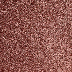 ANDIAMO Teppichboden Velours Verona Teppiche Gr. B/L: 400 cm x 1000 cm, 6 mm, 1 St., rot (coral) Teppichboden