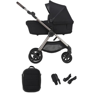 Anex IQ Premium – Kombi-Kinderwagen – Set 2in1 + GRATIS: Rucksack, Adapter-Set für Autositz und Babywanne – Smoky 180454