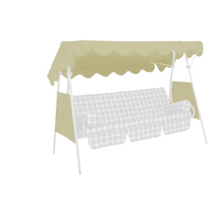 Angerer Dach & Seiten für Hollywoodschaukel Ersatz - beige - Materialmix - 200 cm - cm 120,0 | Möbel Kraft
