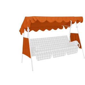Angerer Dach & Seiten für Hollywoodschaukel Ersatz - orange - Materialmix - 200 cm - cm 120,0 | Möbel Kraft